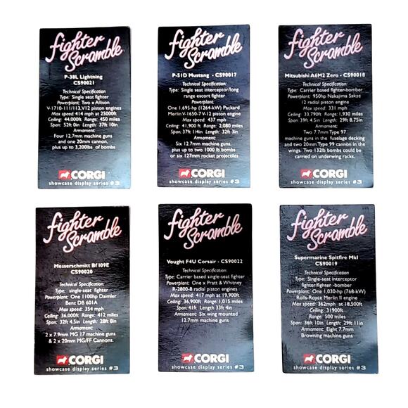 Corgi WWII Die-Cast Aircraft Lot of 6 Aviation Archive Spitfire Messerschmitt + - Picture 3 of 16